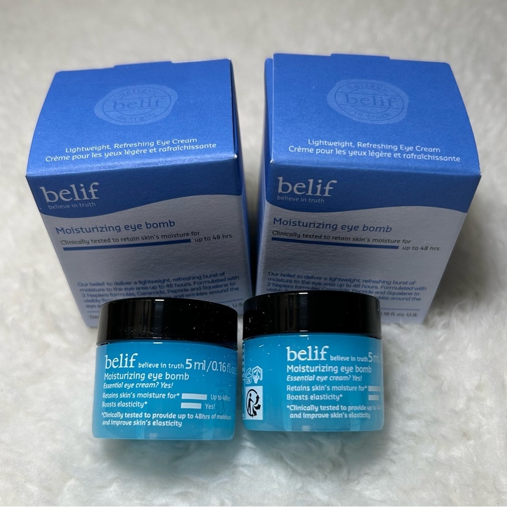 Belif Moisturizing Eye Bomb 2 Pack NEW
